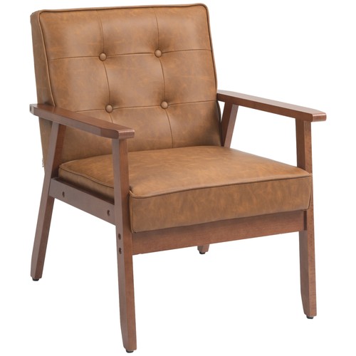 Homcom accent chair leather - accent, pu