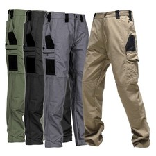 Mens Waterproof Hiking Tactical Trousers Outdoor Fishing Walking Combat Pants UK