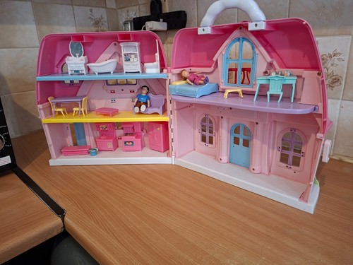 Doll house with furniture - house,