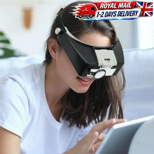 Headband visor magnifier head - headband,