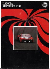 Lancia Montecarlo Series 2 1981-83 UK Market Foldout Brochure Coupe Spyder FAIR