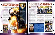 Ghost Rider - Johnny Blaze #GR-01 Heroes - Marvel Knights Fact File Page