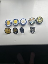 5 Leeds United Croc Charms 4 Leeds United Pin Badges LUFC MOT Memorabilia