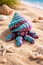 3D Printed large Hermit Crab