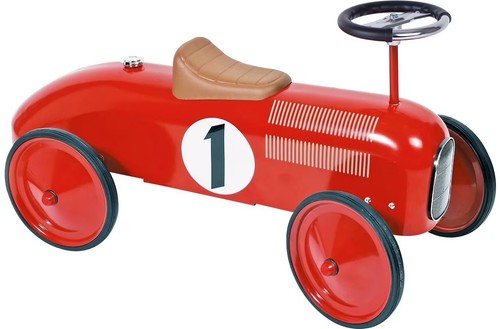 Red metal pedal ride racer - red,