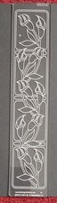 Groovi Art Nouveau Lilies Border Embossing Plate Clarity Pergamano