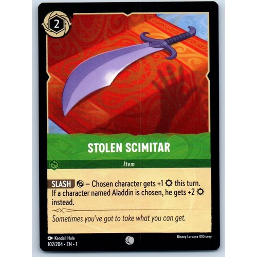 Stolen scimitar 102 204 disney - stolen,
