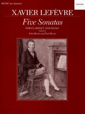 Five Sonatas For Clarinet And Piano Lefevre Clarinet and Piano Bo