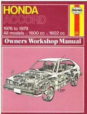 HONDA ACCORD Mk1 1.6 SALOON HATCHBACK 1976-79 OWNERS WORKSHOP MANUAL *HARDBACK*