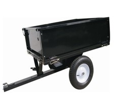 ATV TIPPING TRAILER 225KG - Fold Down Sides Quad Bike Tractor Steel Yard Garden