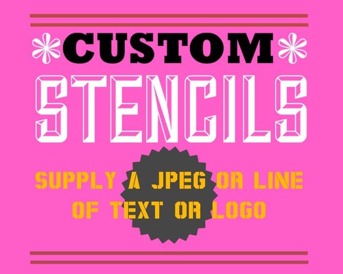 Custom design logo stencil - or,