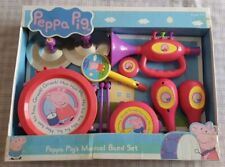BOXED PEPPA PIG’S MUSICAL INSTRUMENTS BIG BAND SET TOY DRUM CYMBALS TAMBOURINE +