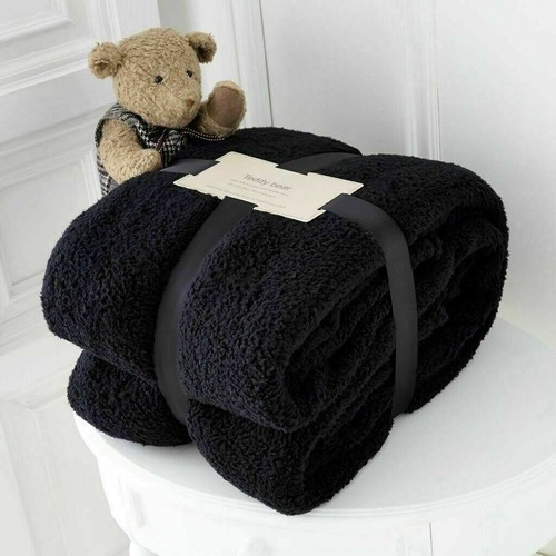 Teddy bear fleece throw bed - throw,