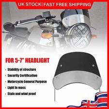 Universal Motorcycle 5-7" Front Headlight Windshield Windscreen Screen Deflector