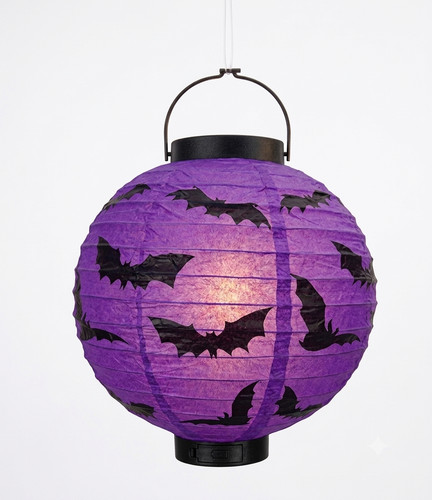 Halloween led paper lantern - halloween,
