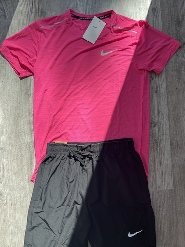 Pink thsirt and black shorts - pink,