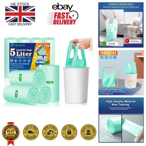 Convenient bin bags 60 - 5l,