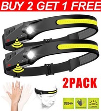 2x LED Super Bright Head Torch