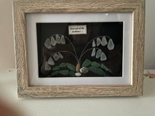 Wall art -  Sea-glass picture - And out of the darkness ... symbol of hope