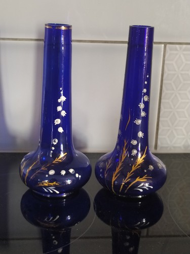 Pair bristol blue posy - pair,