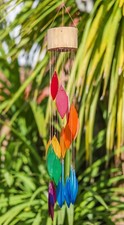 Glass Wind Chime Rainbow