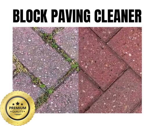 Block paving driveway cleaner - block,