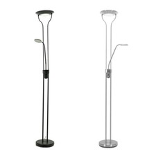 Integrated LED Metal Floor Lamp Father and Son Free Standing Task Reading Light