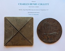 WW1 Death Penny Memorial