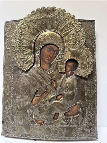 Antique russian icon painting - antique,