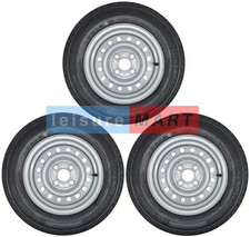 Three 155x13 Trailer Wheels &