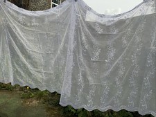 Pair Vintage Net Curtains