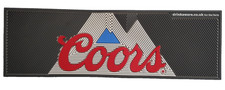 Genuine Coors Beer Rubber Mat Bar Runner Pub Man Cave 20" Long