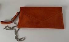 Rust Orange Bag - Suede Leather