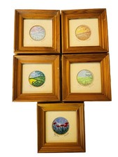 Vintage Framed Embroidered