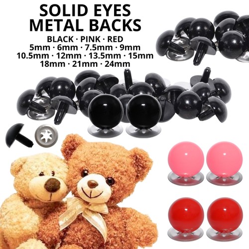 Solid safety eyes - solid, metal