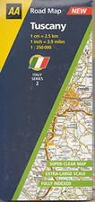Tuscany: No.2 (AA Road Map Italy S.)