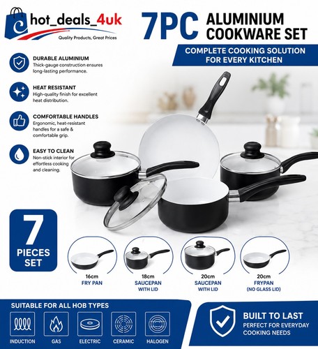 Non stick cookware set 7pcs - non,