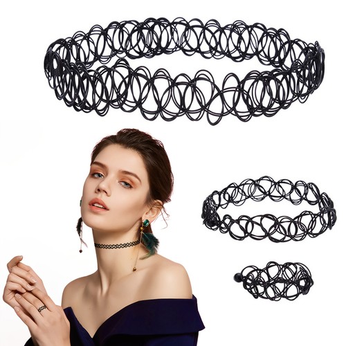 3pcs tattoo choker stretch - 3pcs,