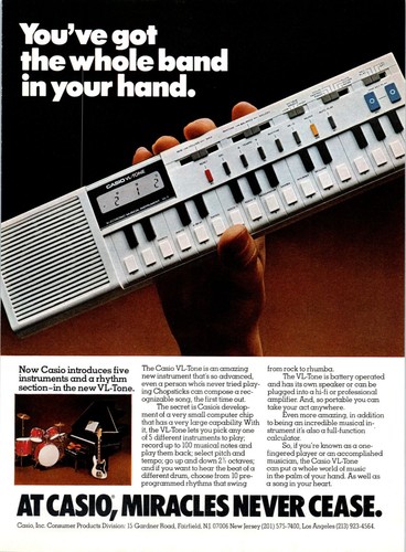 1981 casio tone - 1981, electronic