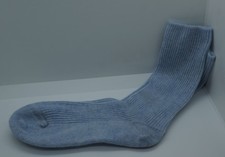 Johnstons of Elgin Women's 100% Cashmere Bed & Lounge Socks - Light Blue