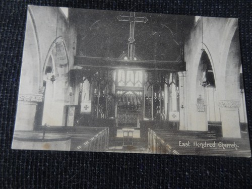 East hendred church - hendred, postcard