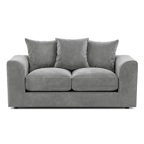 Seater sofa grey plush - grey,