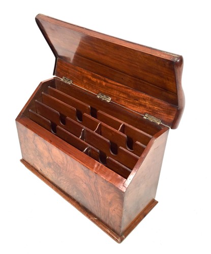 Antique wooden walnut desktop - wooden,