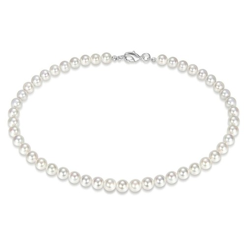 Pearl clavicle chain round - pearl,