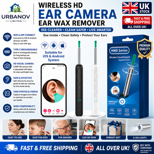 Ear wax remover camera - ear,