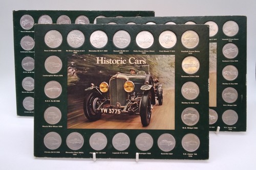 Historic cars coin collection - cars,
