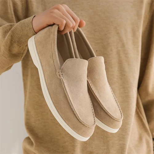 Mens suede leather - suede, loafers