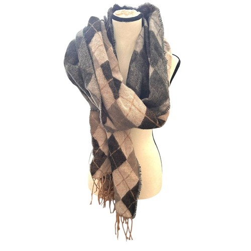 Zara plaid fringe acrylic - zara,