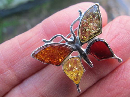 Amber crystal butterfly - ,