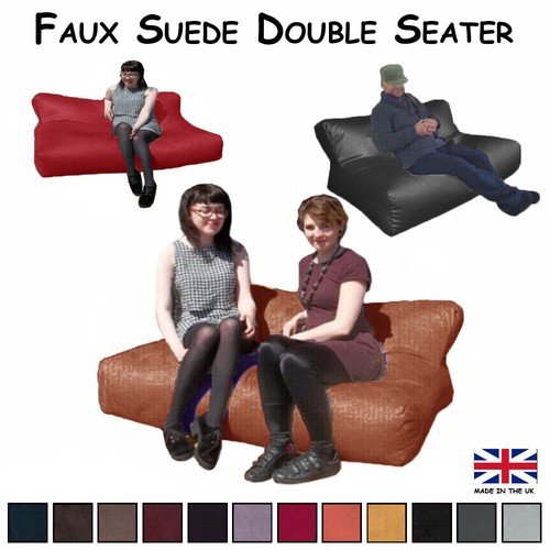 Faux suede beanbags - , double